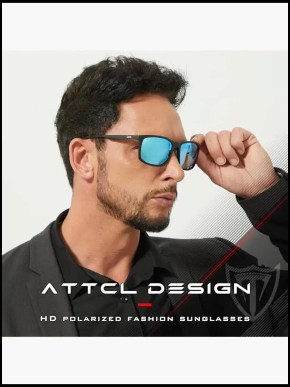 Polarized Sunglasses UV400 Protection Square TR90 Frame for Driving Golf Outdoor